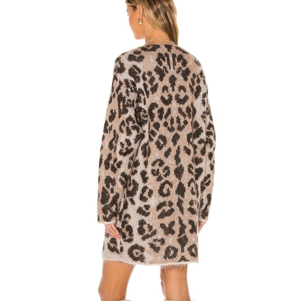 Brochu Walker Leo Leopard Print Sweater coat or Dress - Picture 5 of 15